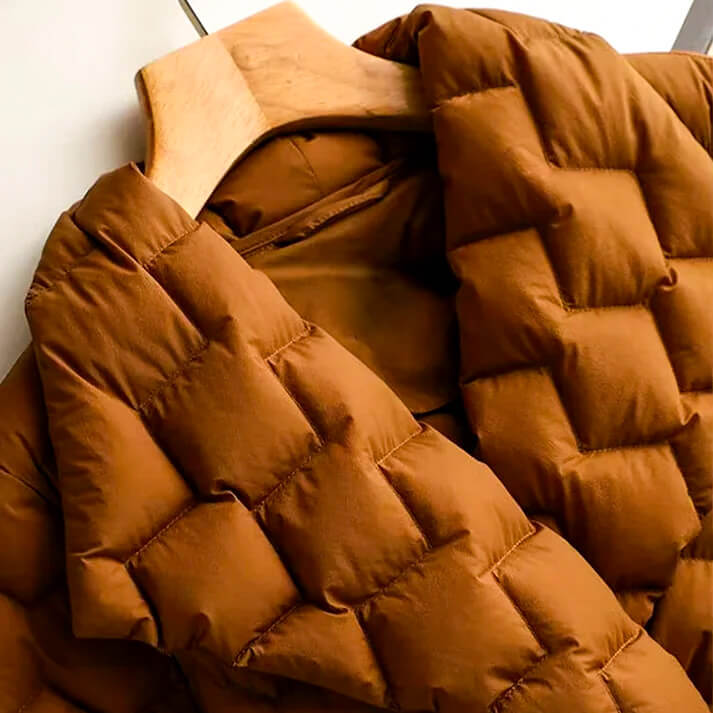 Chic Quilted Down Coat for Women