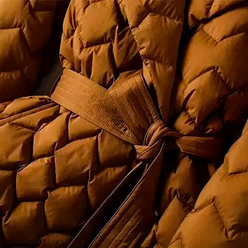 Chic Quilted Down Coat for Women