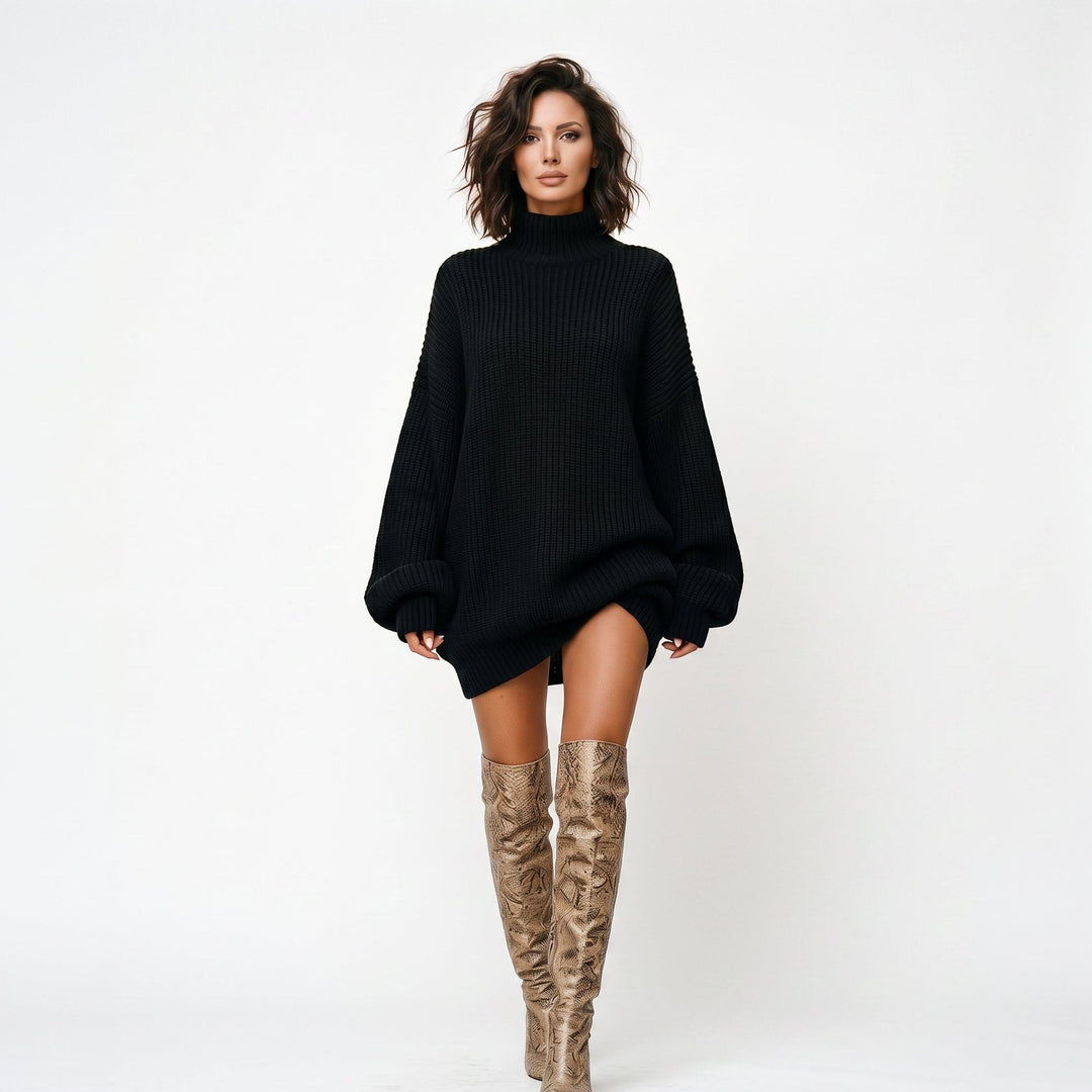 Daisy - Cozy Vintage Knit Mini Dress for Women