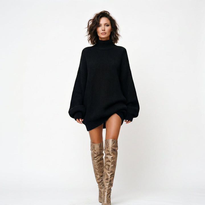 Daisy - Cozy Vintage Knit Mini Dress for Women