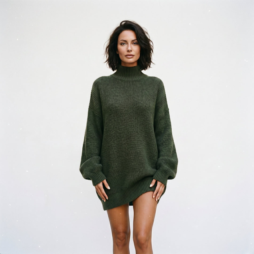 Daisy - Cozy Vintage Knit Mini Dress for Women