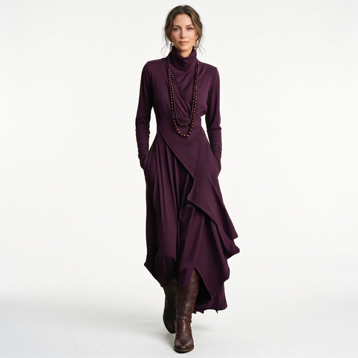 Daphne - Elegant Long Sleeve Maxi Dress for Women