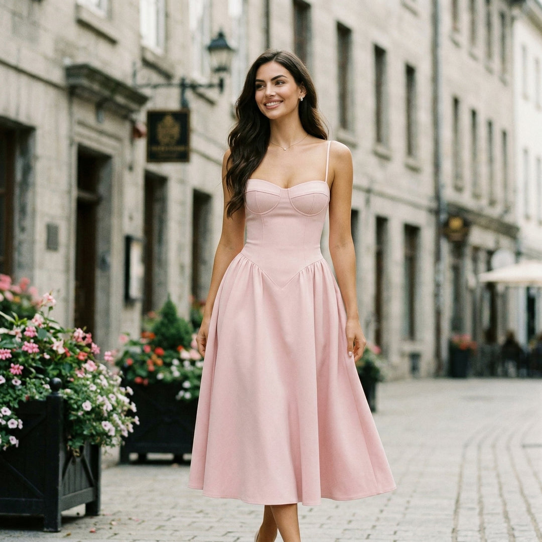Elegant A-Line Midi Women&