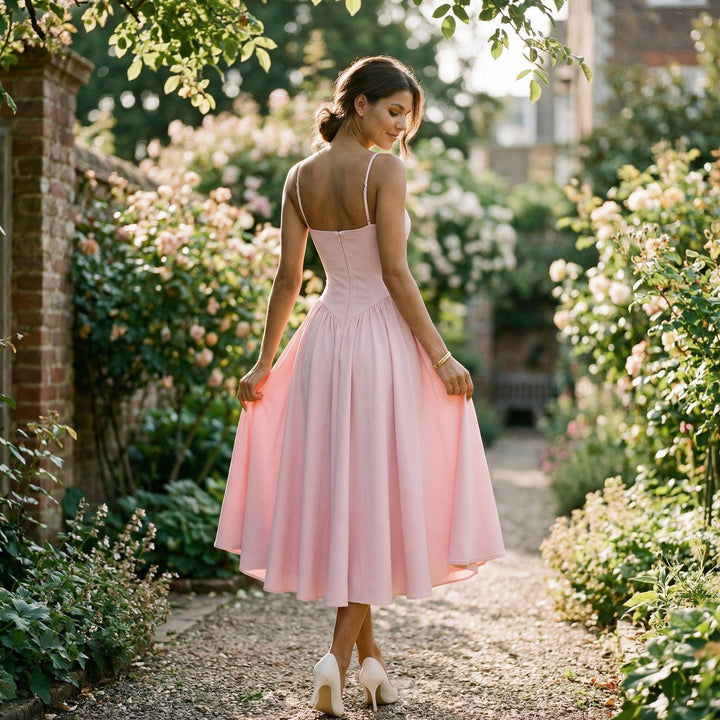Elegant A-Line Midi Women&