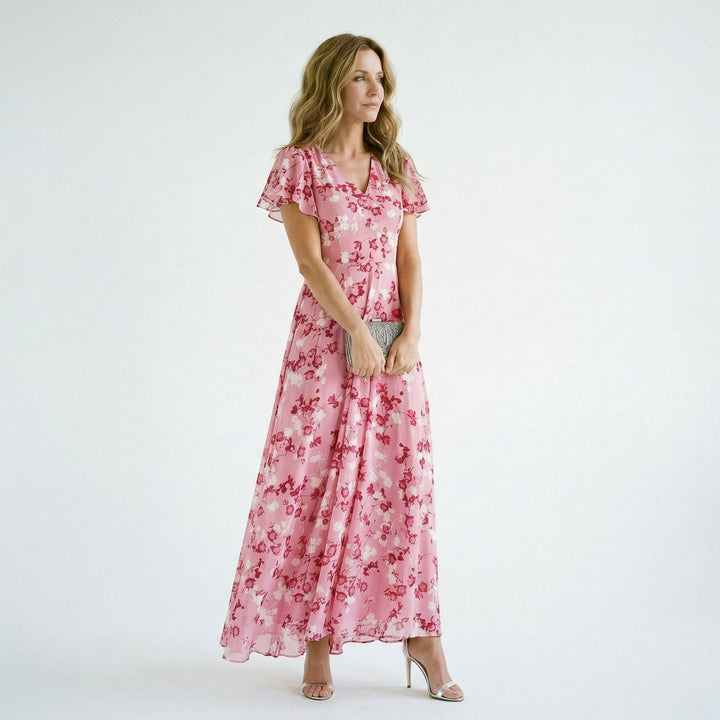Elegant Floral Maxi Dress for Summer