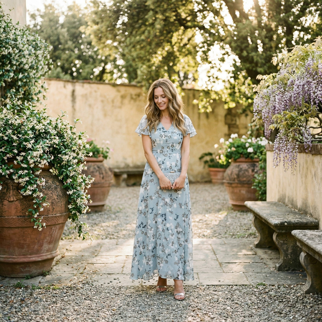 Elegant Floral Maxi Dress for Summer