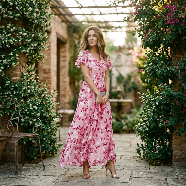 Elegant Floral Maxi Dress for Summer