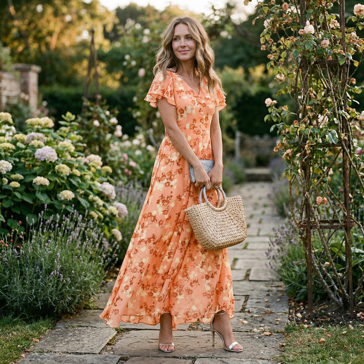 Elegant Floral Maxi Dress for Summer