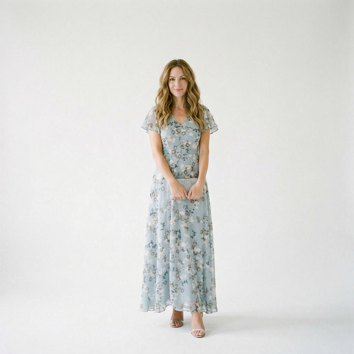 Elegant Floral Maxi Dress for Summer