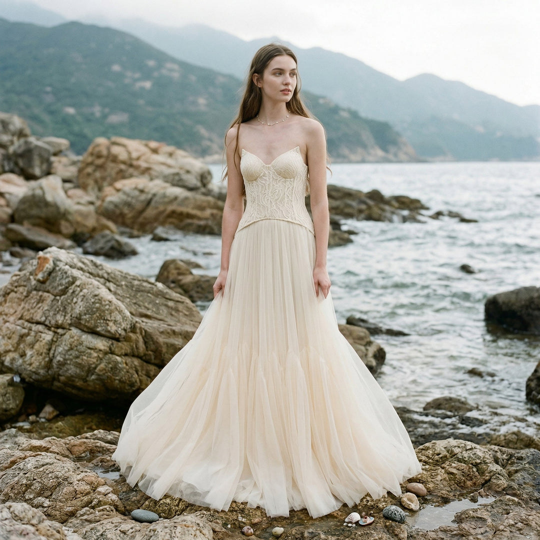 Elegant Lace Maxi Dress for Women