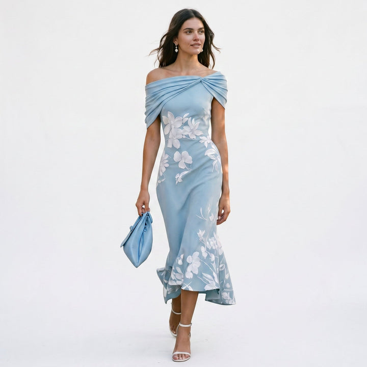 Elegant Long Sleeve Midi Dress for Women