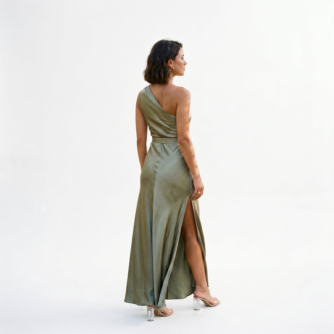 Maritza - Elegant One-Shoulder Maxi Dress for Women