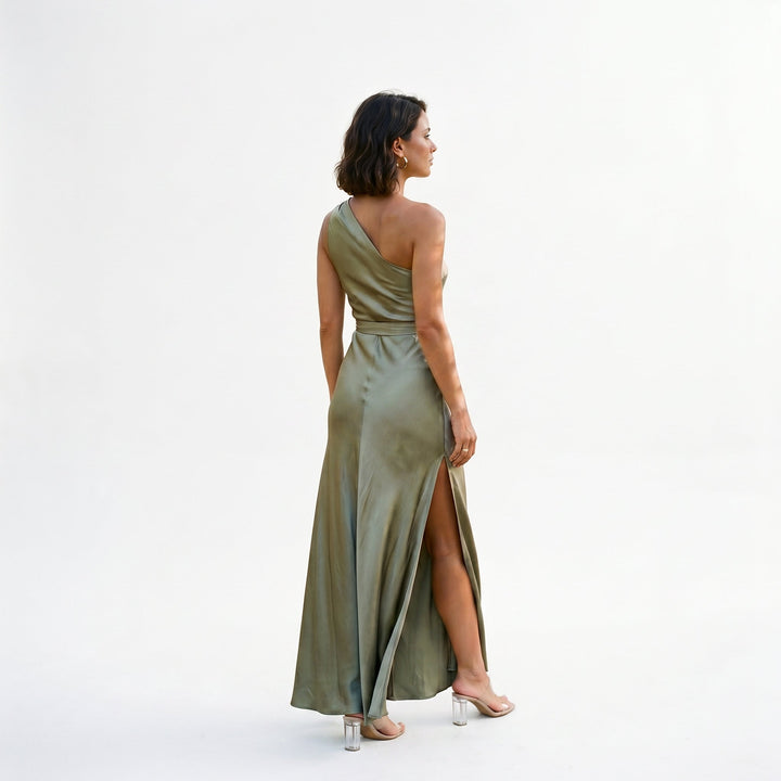 Maritza - Elegant One-Shoulder Maxi Dress for Women