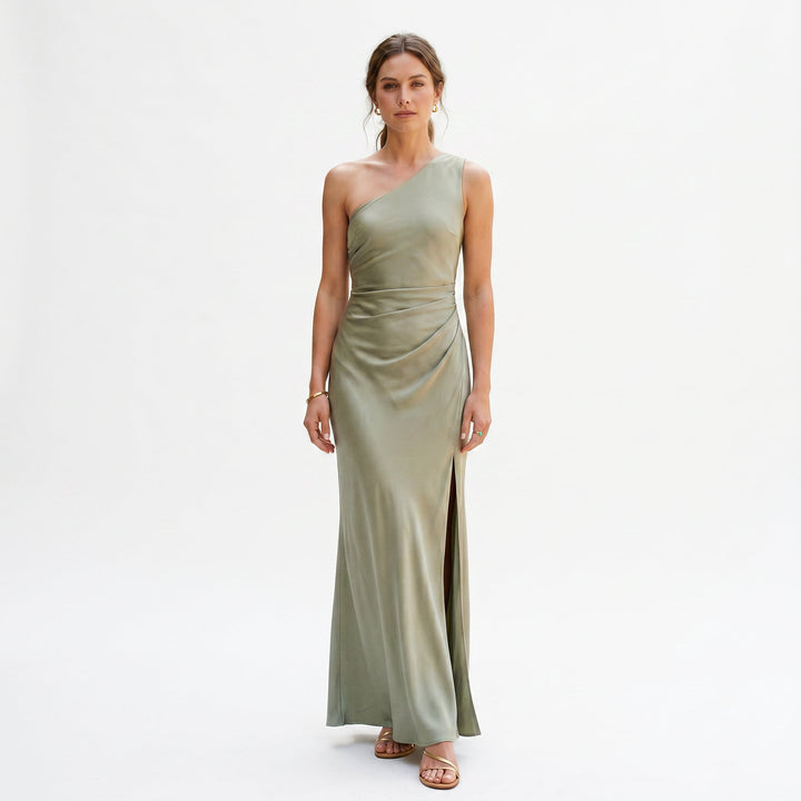 Maritza - Elegant One-Shoulder Maxi Dress for Women
