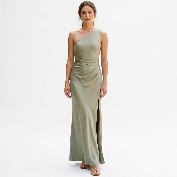 Maritza - Elegant One-Shoulder Maxi Dress for Women