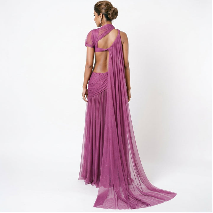 Jessamine - Elegant Purple Formal Dress for Wedding Guests and Cocktail Parties