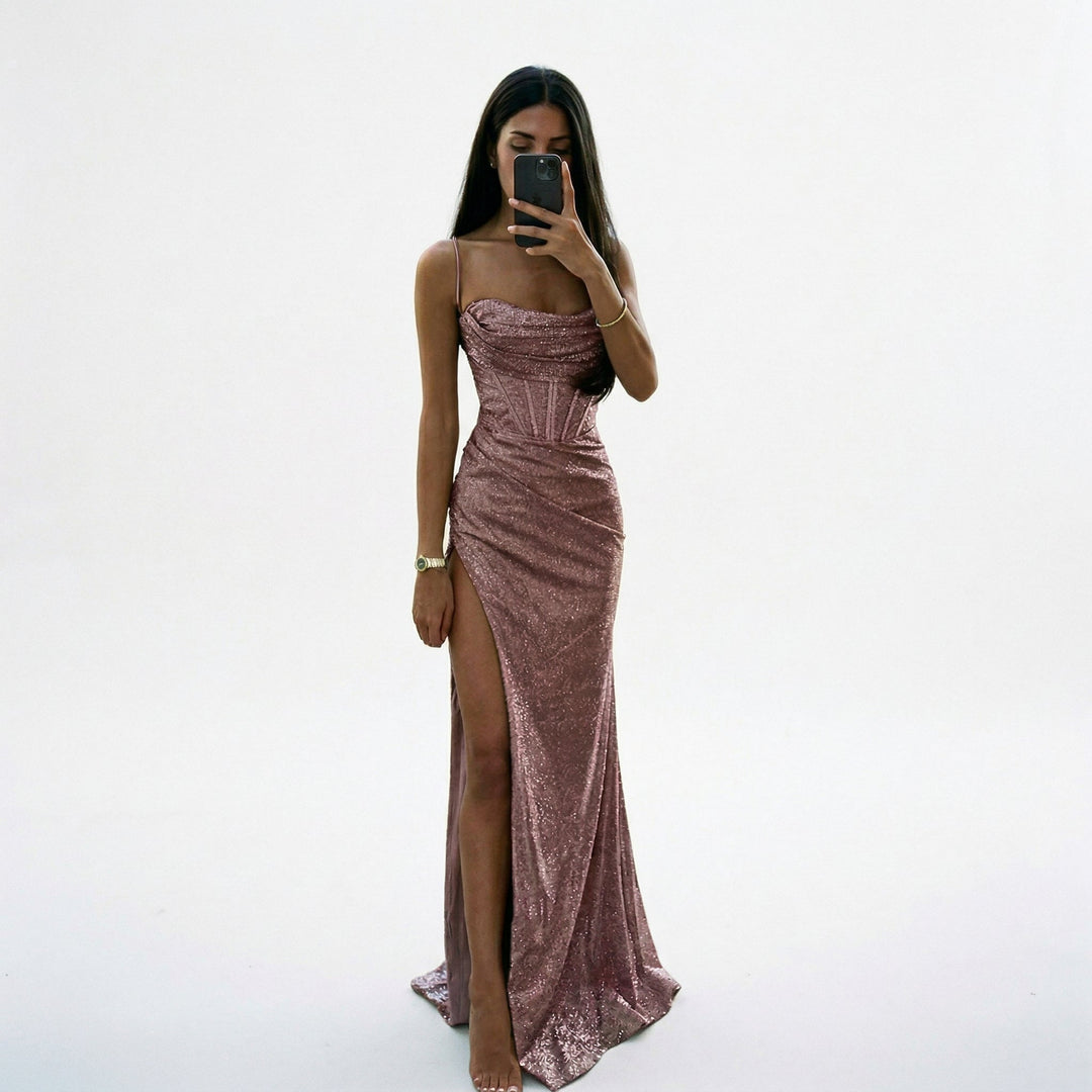 Elegant Sequin Maxi Dress for Women