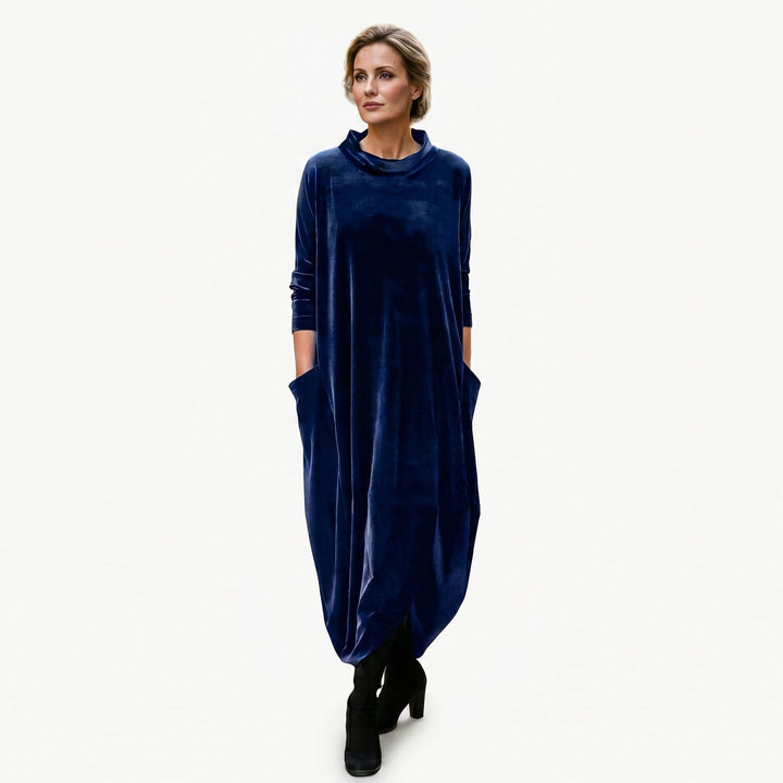 Cameron - Elegant White Midi Dress for Women
