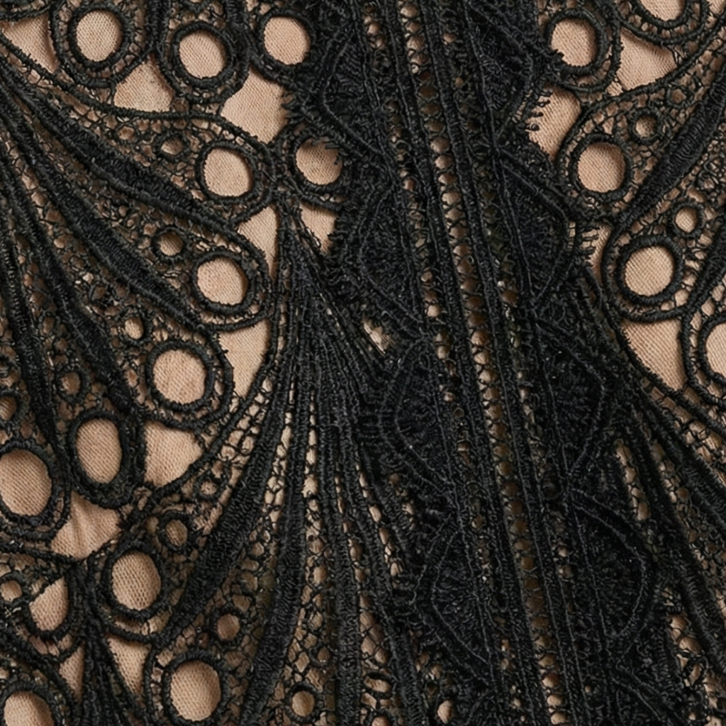 Elegant Lace Midi Dress for Formal Events