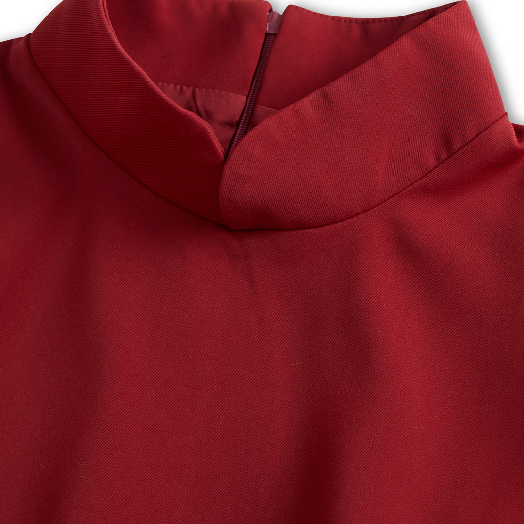 Emma - Elegant Long Dresses for Women with Mandarin Collar