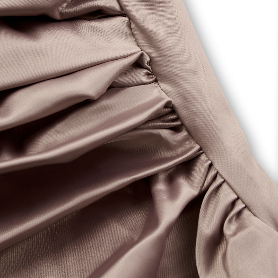 Julia - Elegant One-Shoulder Satin Gown for Wedding Guests and Formal Events