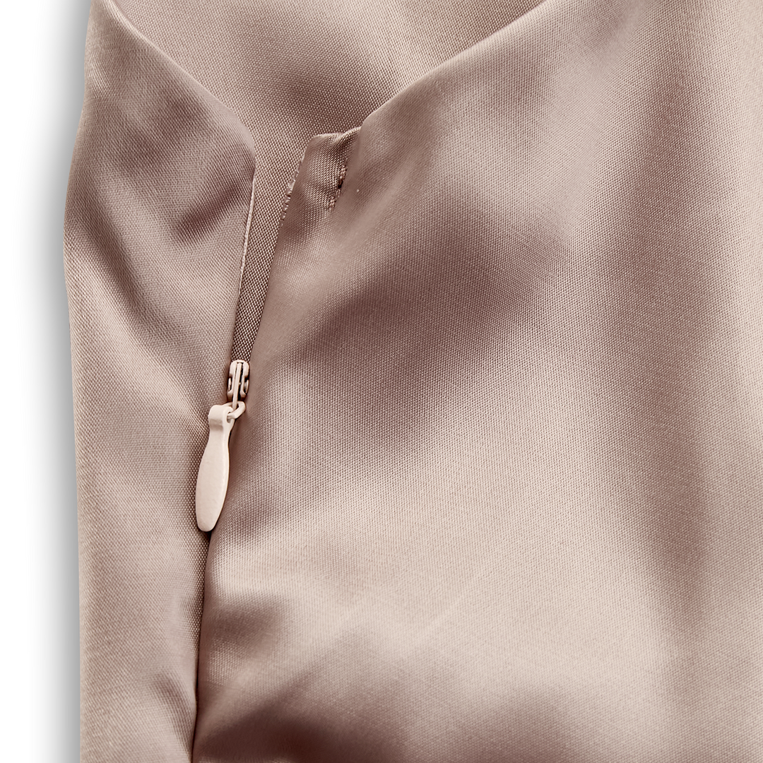 Julia - Elegant One-Shoulder Satin Gown for Wedding Guests and Formal Events