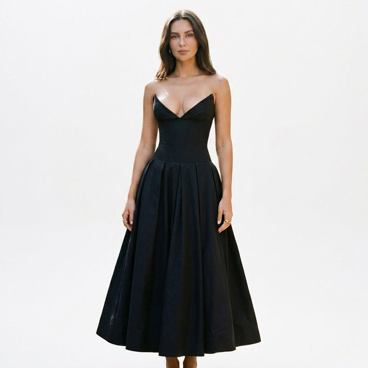 Elegant White Midi Dress for Special Events