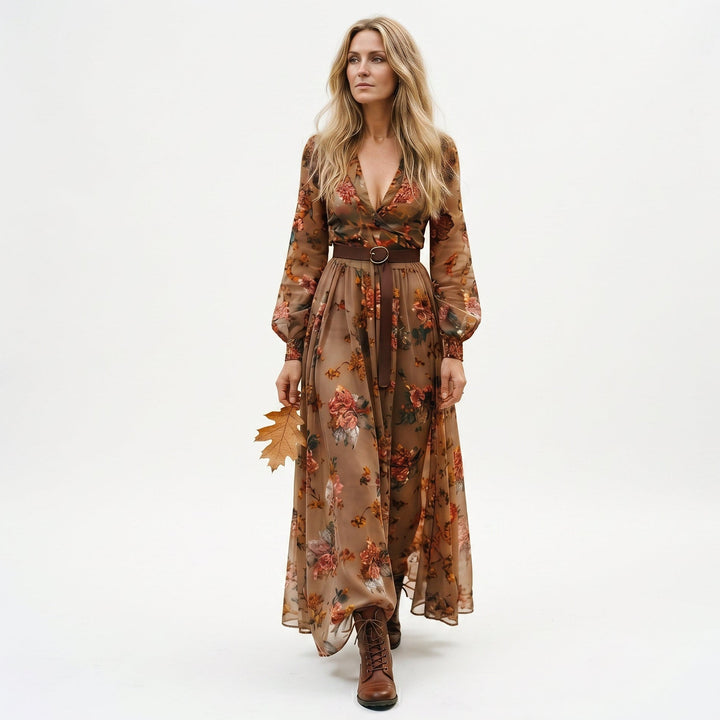 Maria - Floral Maxi Wedding Summer Dress