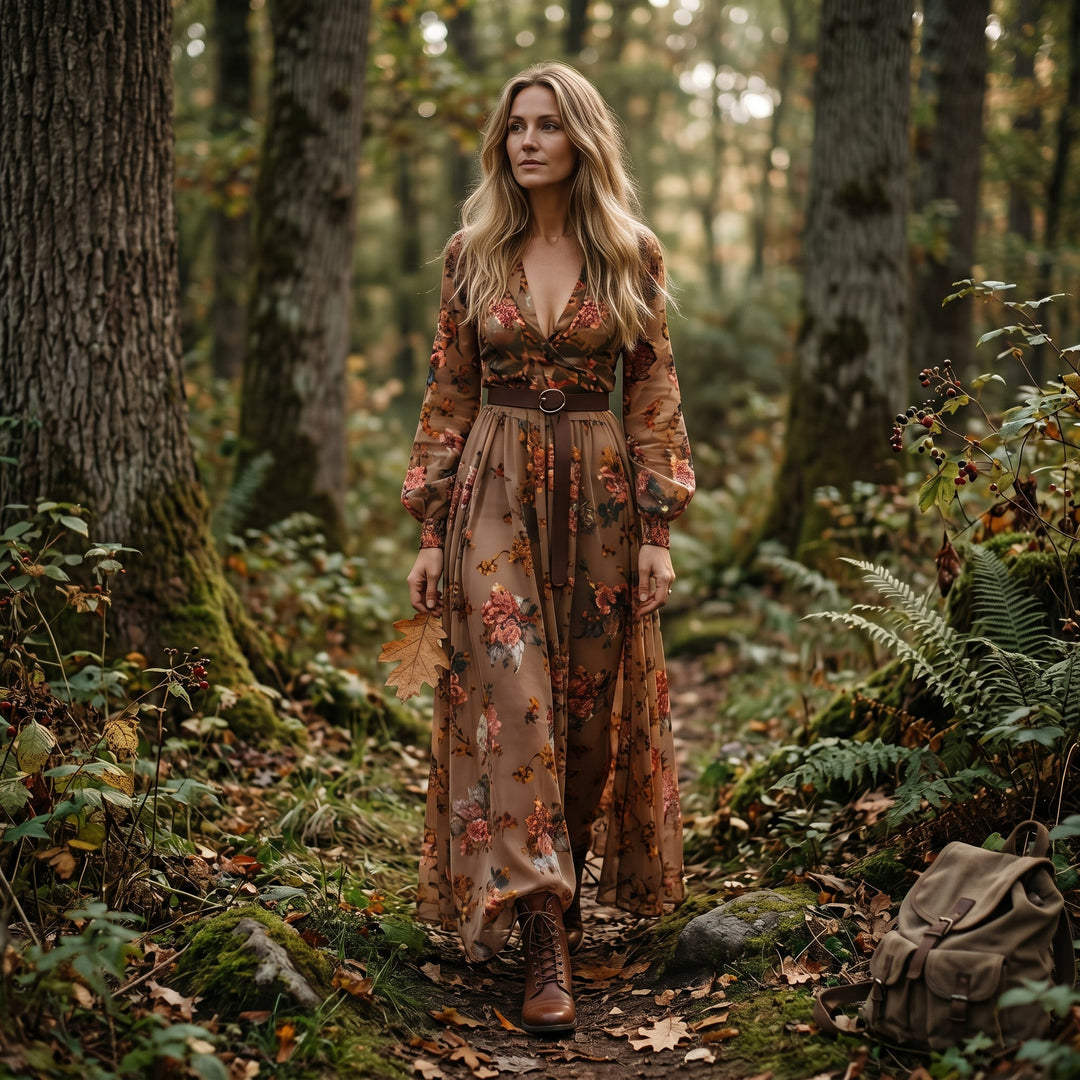 Maria - Floral Maxi Wedding Summer Dress