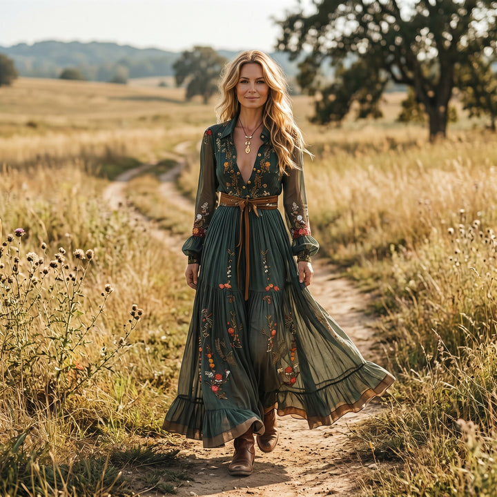 Maria - Floral Maxi Wedding Summer Dress