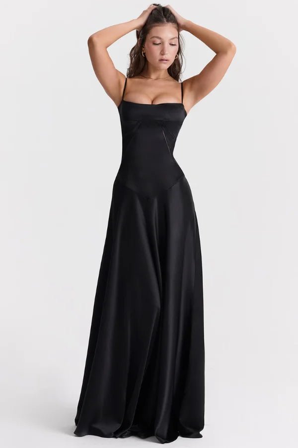 Elegant White Corset Maxi Dress for Women