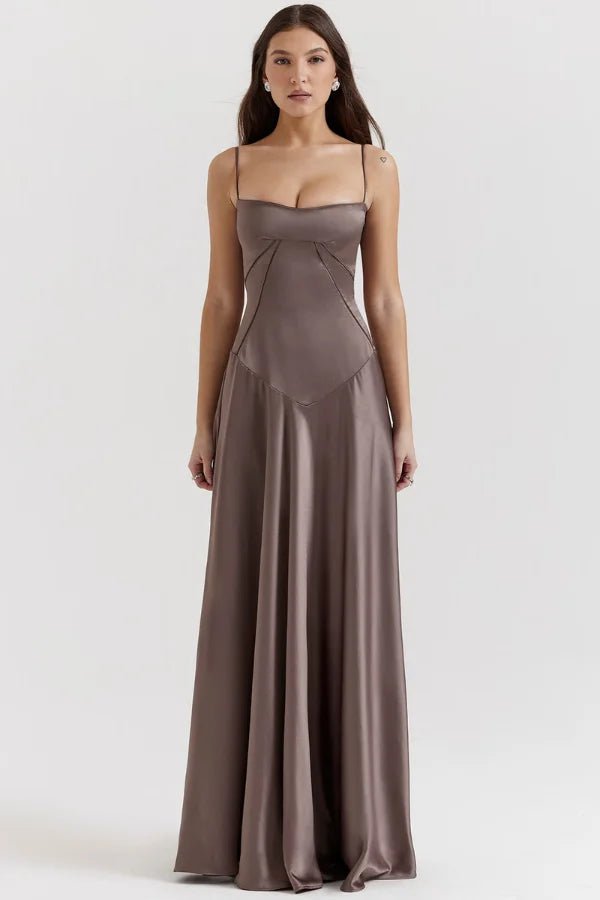 Elegant White Corset Maxi Dress for Women
