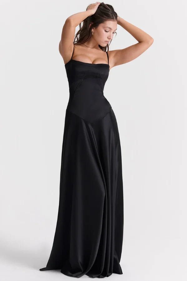 Elegant White Corset Maxi Dress for Women