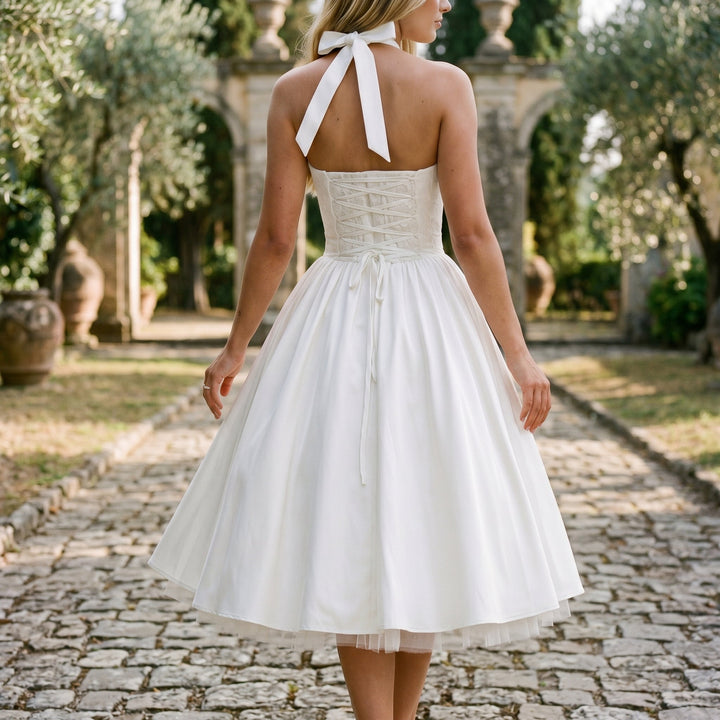 Galatea - Elegant Wedding Guest Midi Dress