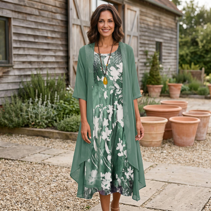 Helena - Elegant Two-Piece Dress Set
