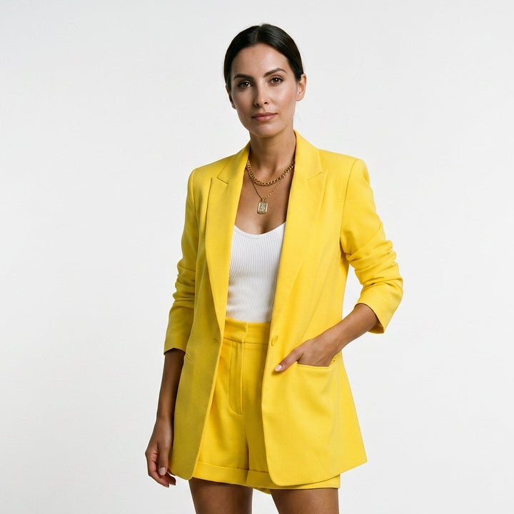 Comfy Occasion Blazer and Shorts Set