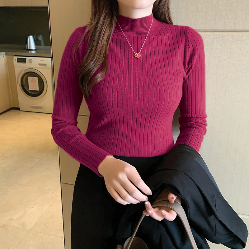 Cozy Ribbed Turtleneck for Everyday Wear