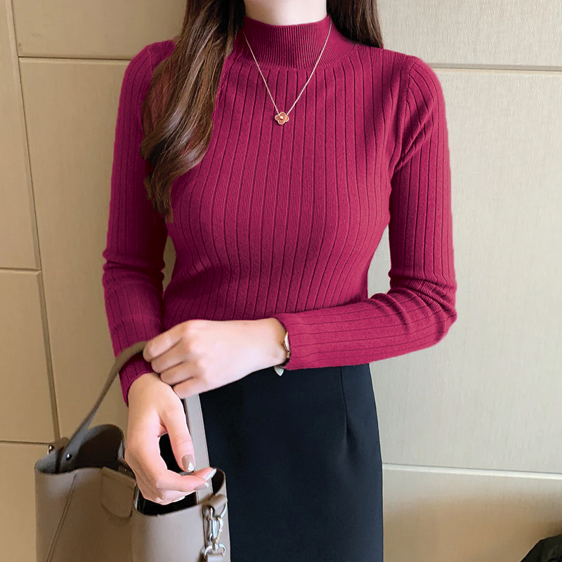 Cozy Ribbed Turtleneck for Everyday Wear