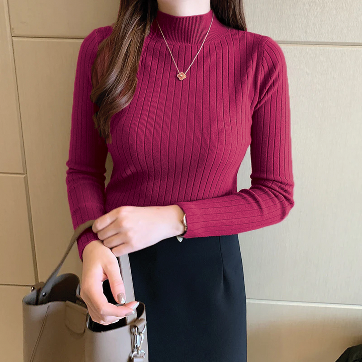 Cozy Ribbed Turtleneck for Everyday Wear