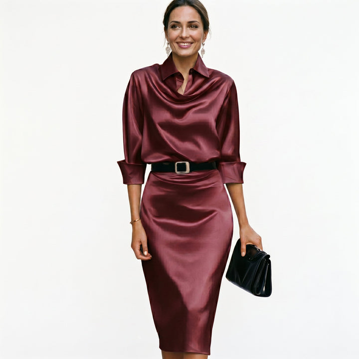 Katherine - Cocktail Midi Dress for Wedding Guests