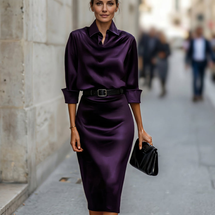 Katherine - Cocktail Midi Dress for Wedding Guests