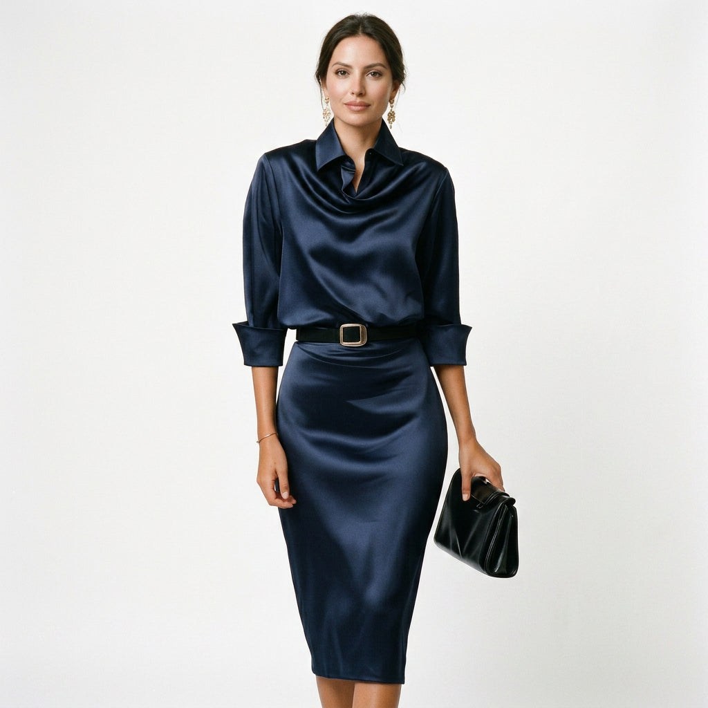 Katherine - Cocktail Midi Dress for Wedding Guests