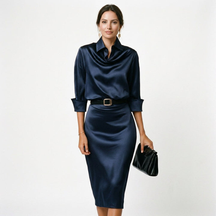 Katherine - Cocktail Midi Dress for Wedding Guests