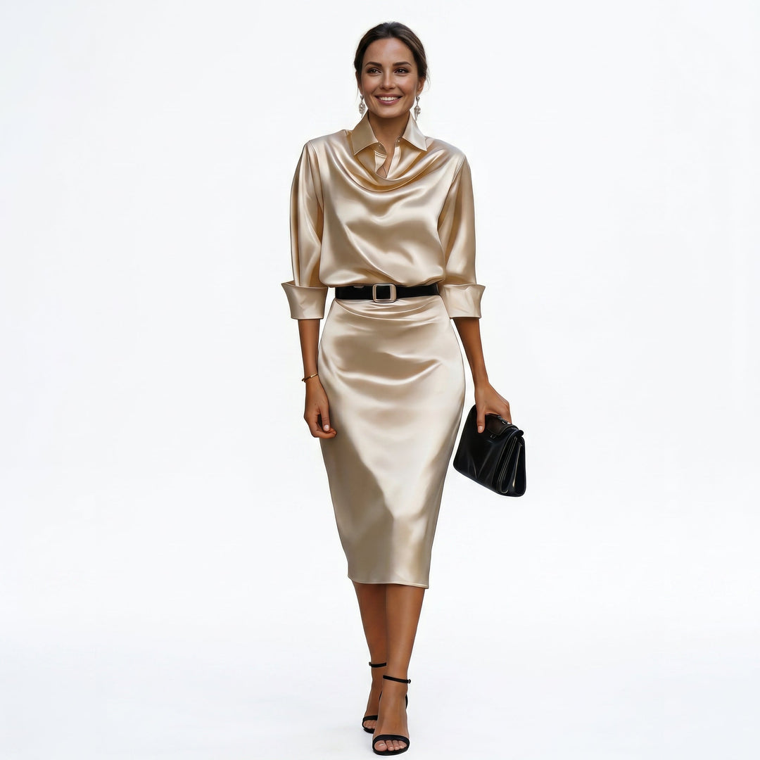 Katherine - Cocktail Midi Dress for Wedding Guests