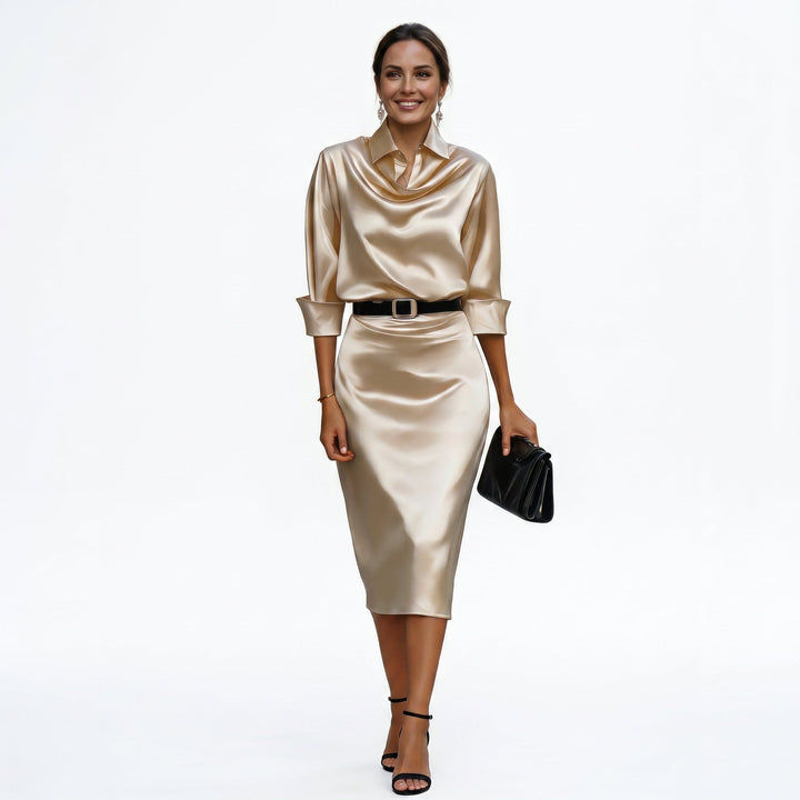 Katherine - Cocktail Midi Dress for Wedding Guests