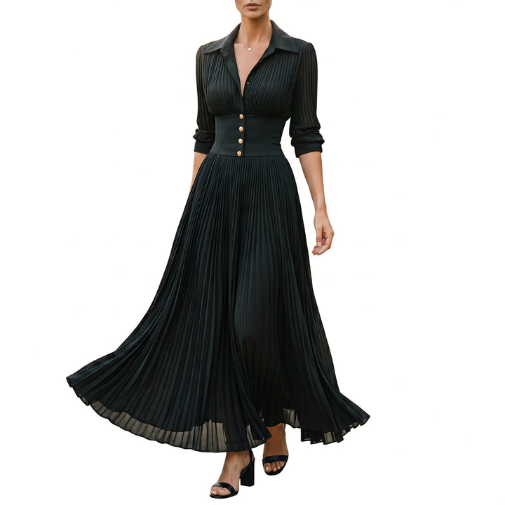 Kendall - Elegant Long Sleeve Maxi Dress for Women