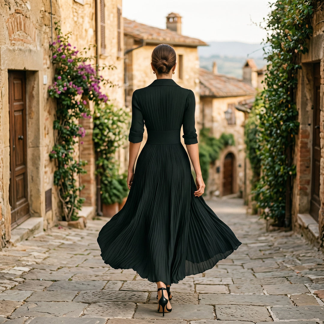 Kendall - Elegant Long Sleeve Maxi Dress for Women