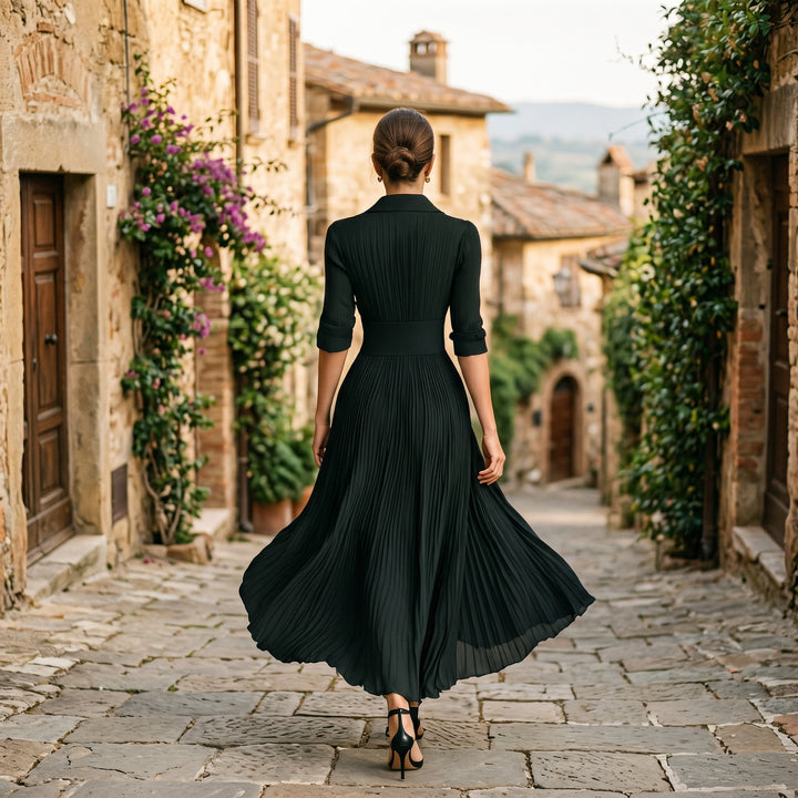 Kendall - Elegant Long Sleeve Maxi Dress for Women