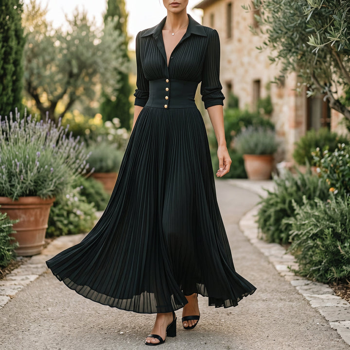 Kendall - Elegant Long Sleeve Maxi Dress for Women