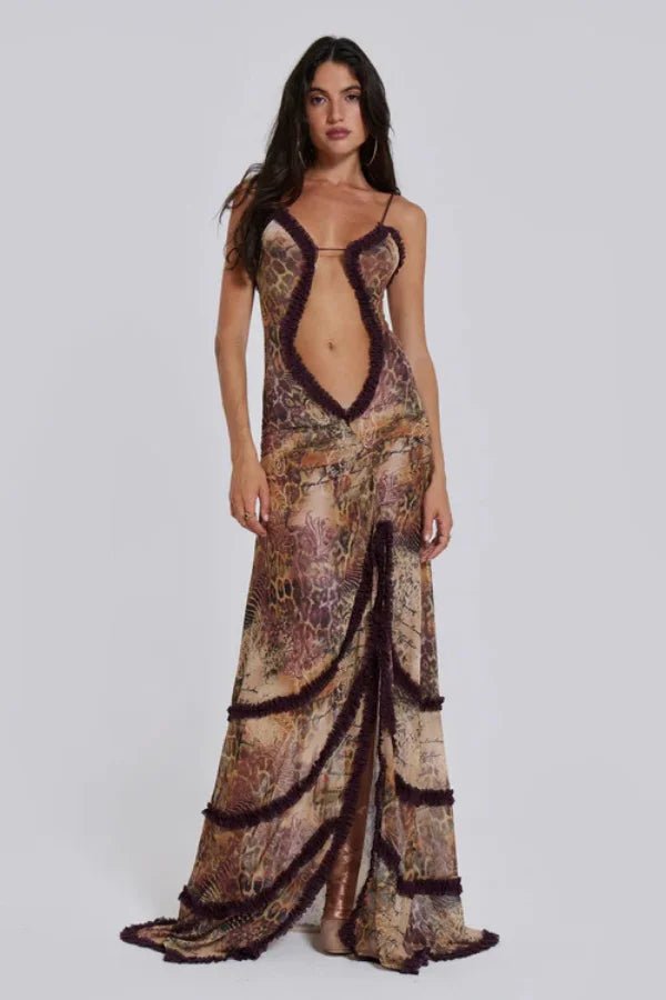 Elegant Floral Maxi Dress for Women